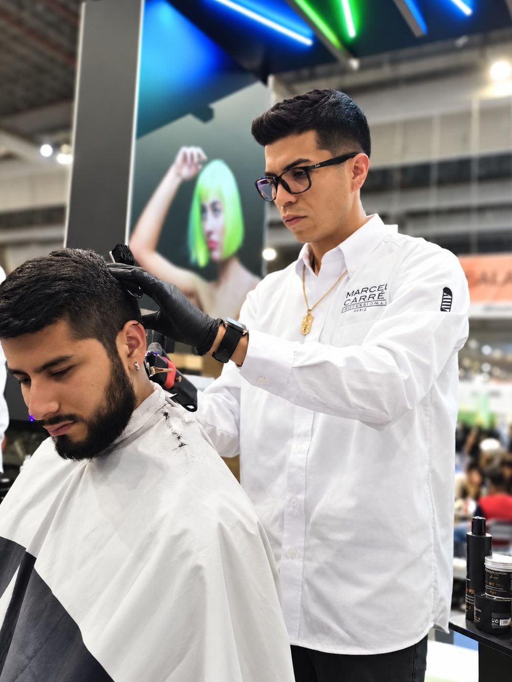 Jason Ortiz, barber at Defined Cuts
