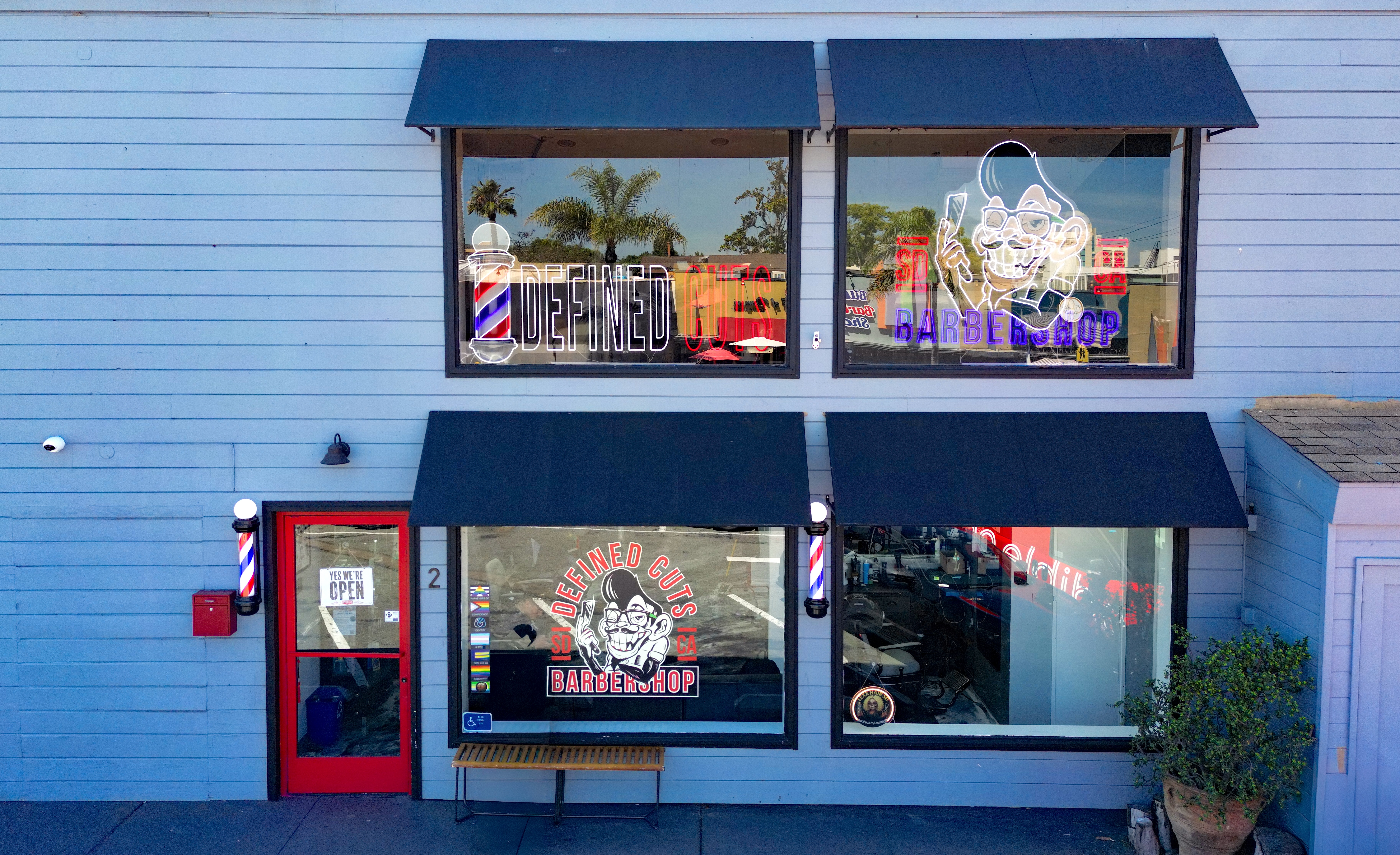 Defined Cuts Barbershop storefront in Hillcrest
